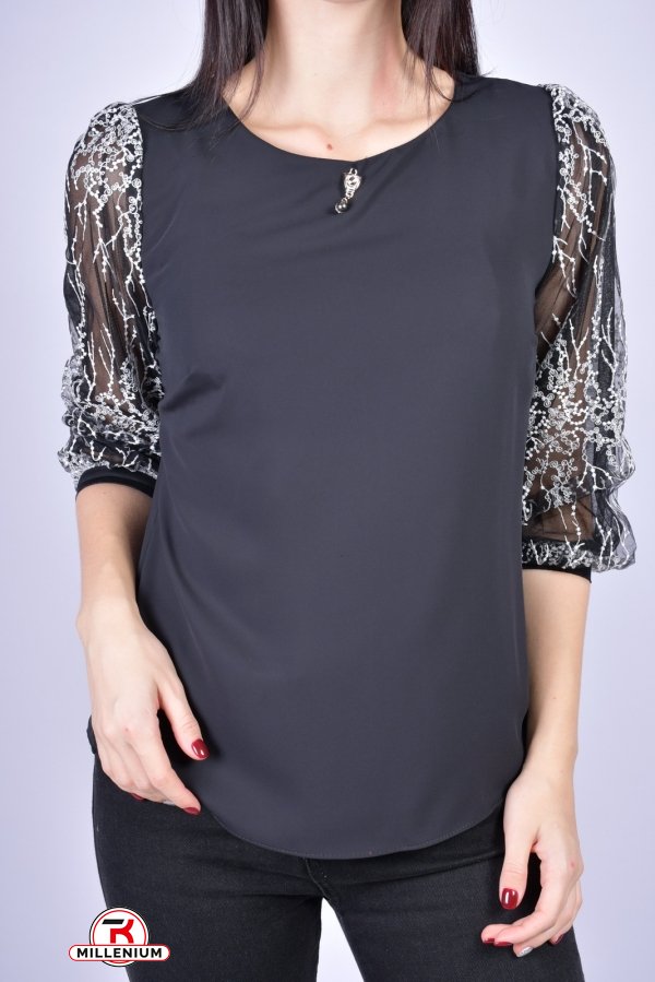 Блузка женская (цв.черный) "ESAY" Размеры в наличии : 42, 44 арт.9050