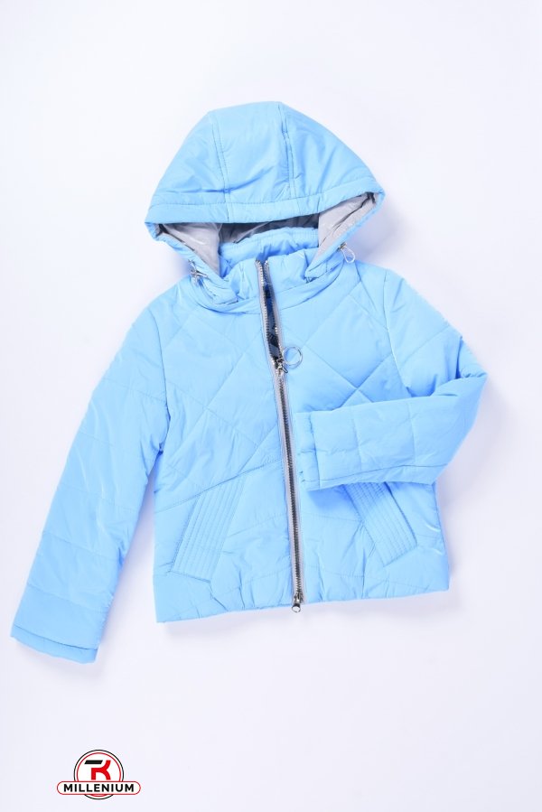 Куртка демісезонна для дівчинки (кол. Блакитний) з плащової тканини Об'єм в наявності : 110 арт.Даша