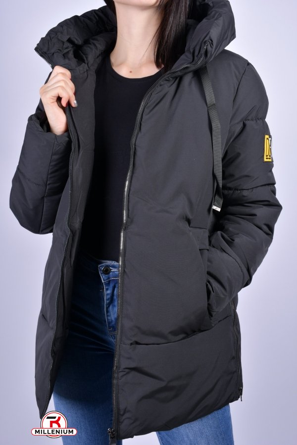 Куртка жіноча (кол. Чорний) з плащової тканини "Saint Wish" Розмір в наявності : 46 арт.2571