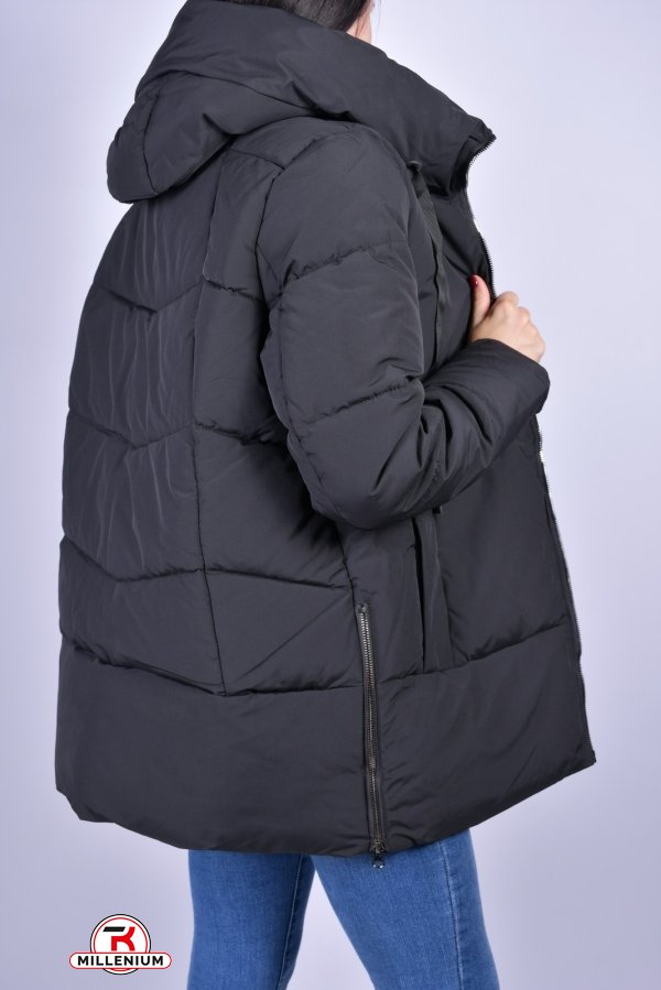 Куртка женская (цв. черный) из плащевки "Saint Wish" Размер в наличии : 46 арт.2571