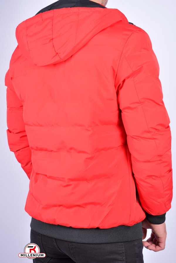 Куртка чоловіча (кол. Червоний / чорний) демісезонна з плащової тканини 2-х стороння MYST Розмір в наявності : 48 арт.33019