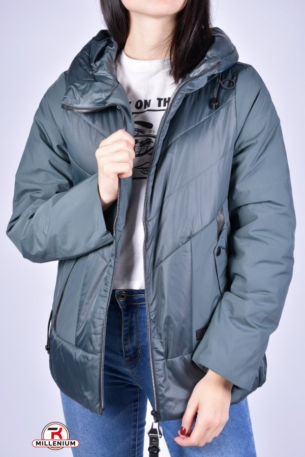 Куртка женская демисезонная (цв.хаки) болоневая D.S Размеры в наличии : 42, 46 арт.M21106