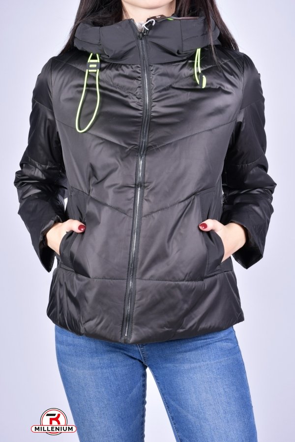 Куртка жіноча демісезонна (кол. чорний) болонева DS Розміри в наявності : 42, 48, 50 арт.M21013