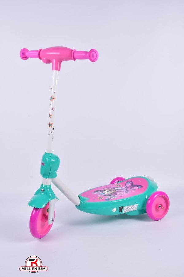 Электро самокат детский с мыльными пузырями 3-х колёсный (колёса PU 110мм) арт.MS211
