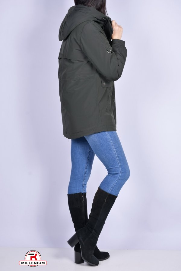 Куртка женская (цв.хаки) из плащевки зимняя Размер в наличии : 50 арт.703