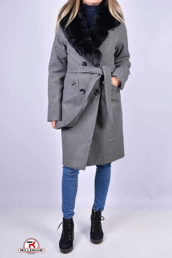 Пальто жіноче демісезонне (кол. Сірий) Розміри в наявності : 42, 46, 48 арт.773