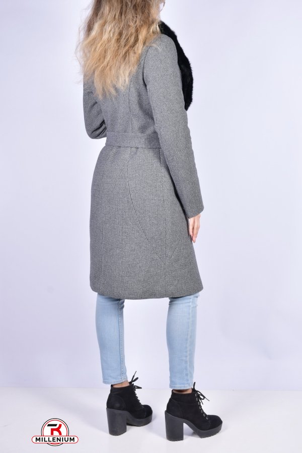 Пальто женское демисезонное (цв.серый) Размер в наличии : 46 арт.779