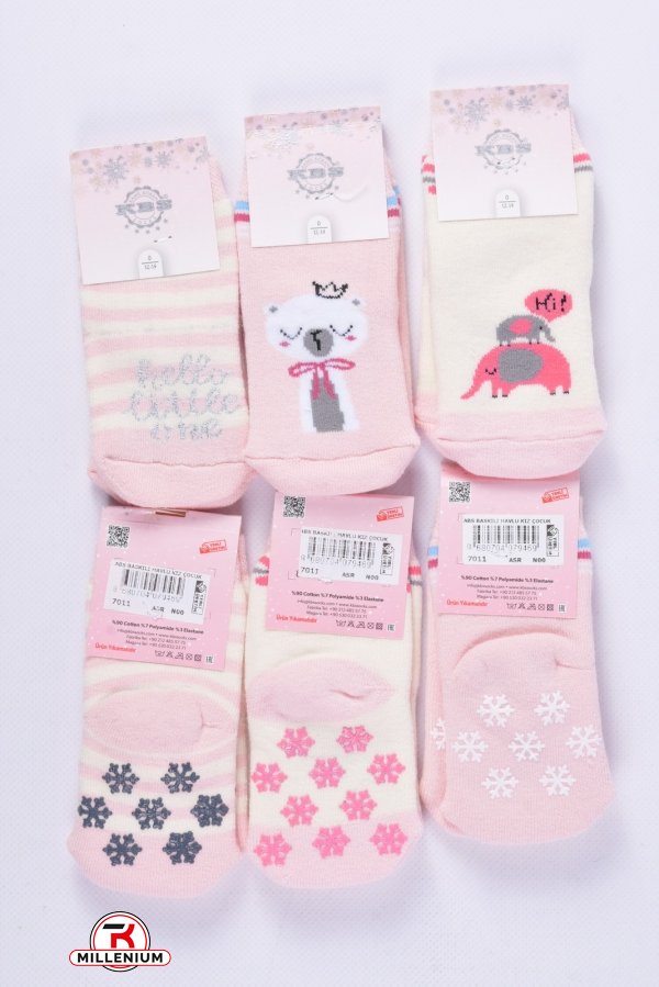 Шкарпетки махрові дитячі (0) KBS розмір 12-14 (з гальмами) арт.3-20220