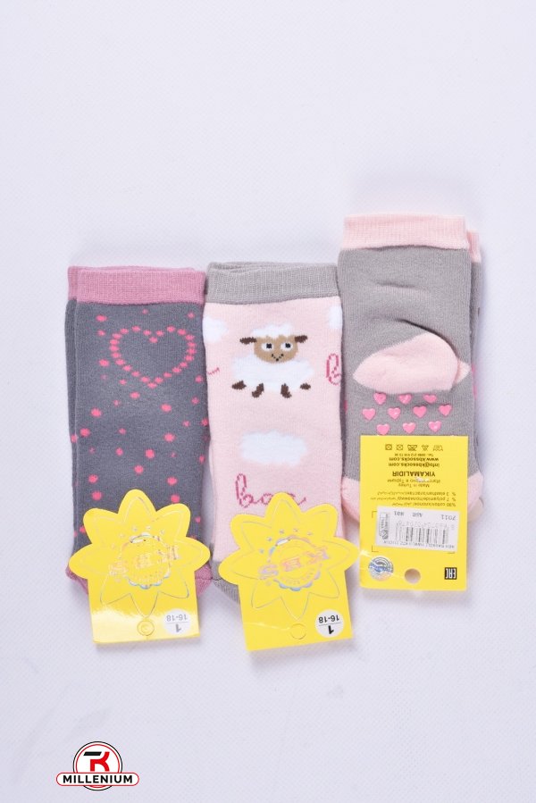 Шкарпетки махрові дитячі (1) KBS розмір 16-18 (з гальмами) арт.3-20219
