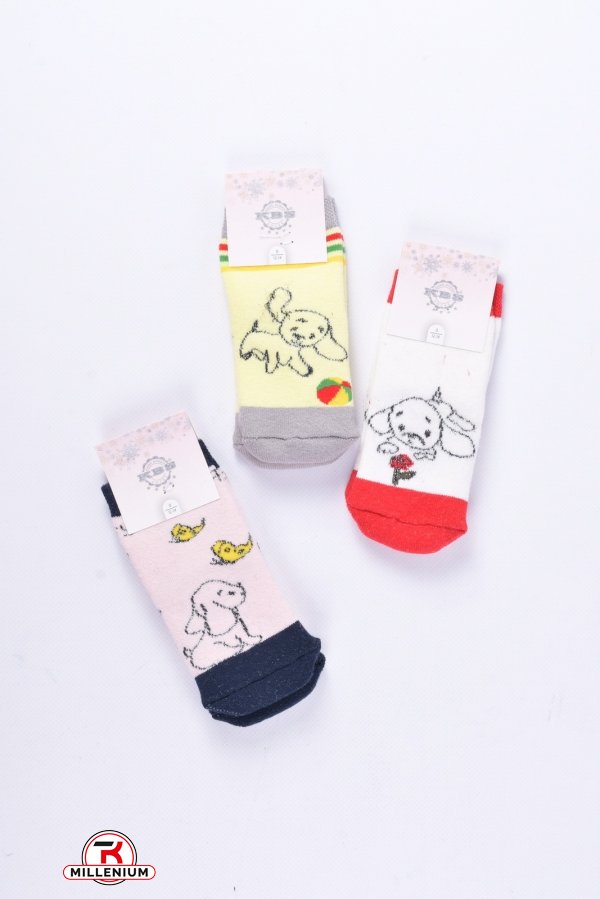 Носки махровые для девочки (0) KBS размер 12-14 арт.3-20252