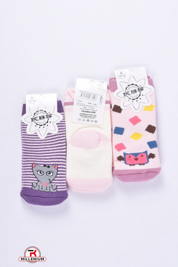 Шкарпетки махрові для дівчинки (3) KBS розмір 20-22 арт.3-20210