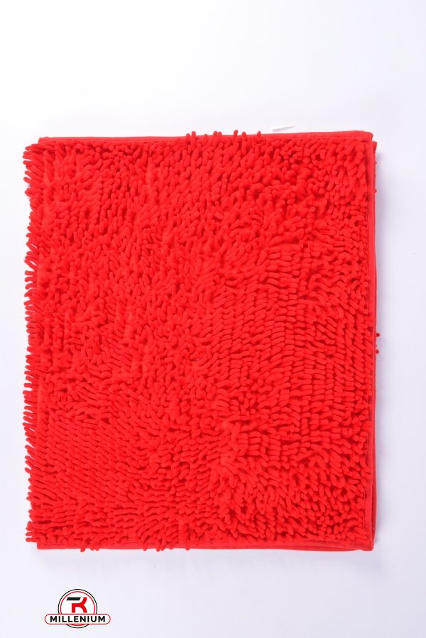 Килимок "Локшина" (кол. червоний) на гумовій основі (мікрофібра) розмір 60/100 см. арт.MF5211