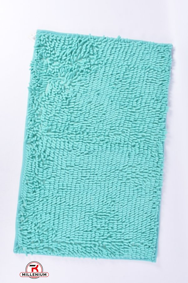 Коврик "Лапша" (цв.бирюзовый) на резиновой основе (микрофибра) размер 50/80 см. арт.коврик