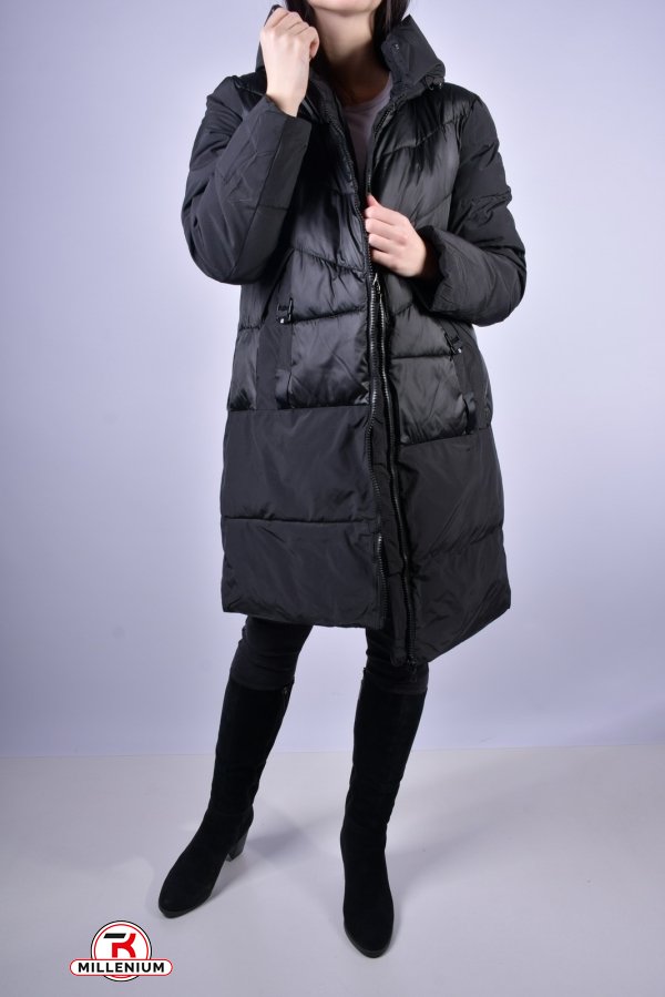 Пальто женское демисезонное (цв.черный) D.S Размер в наличии : 48 арт.M22097
