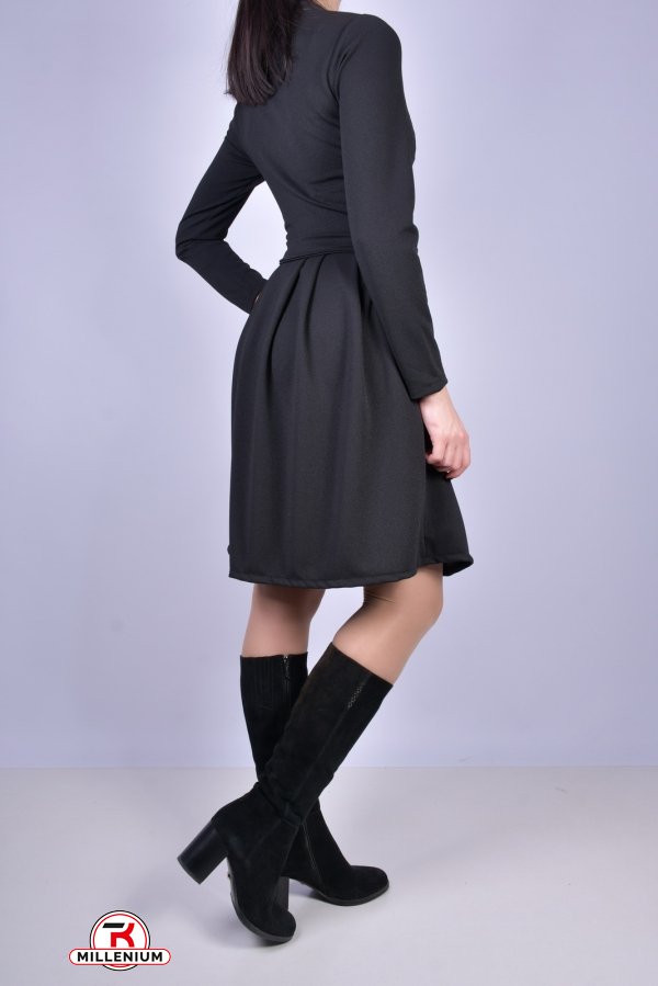Платье женское стрейчевое (цв.чёрный) Размер в наличии : 42 арт.864