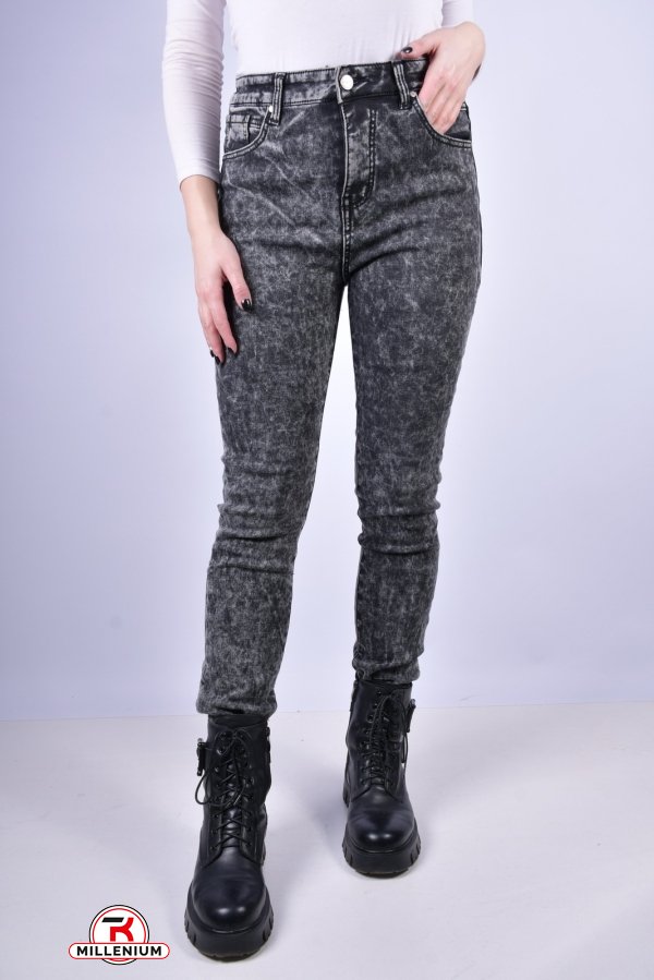 Джинси жіночі стрейчові на флісі NewJeans Розмір в наявності : 33 арт.DF6025