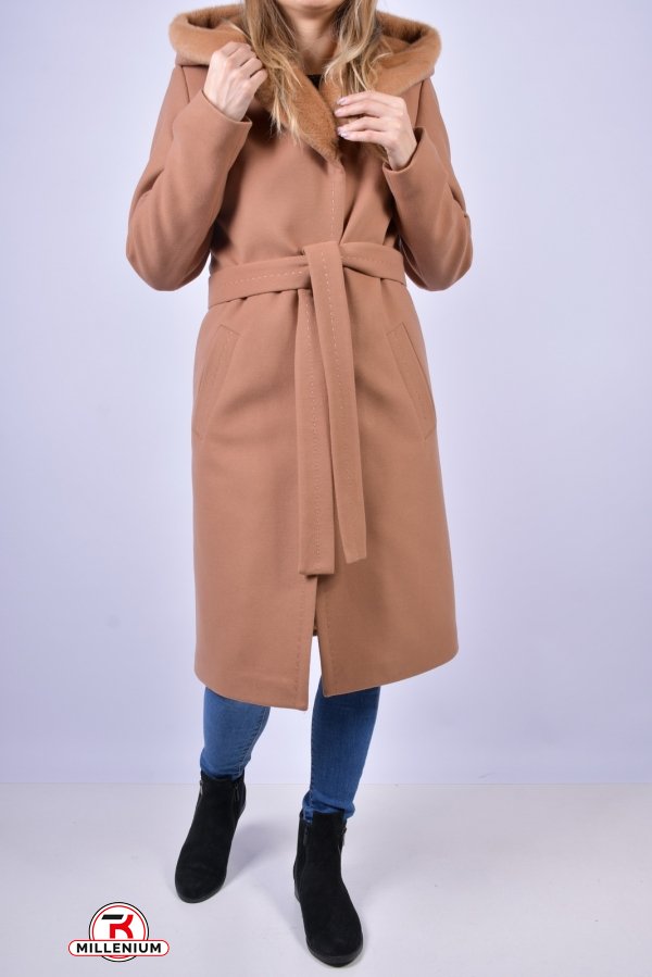 Пальто женское зимнее (цв.капучино) кашемировое BOGIRA Размер в наличии : 48 арт.МИЛАНА