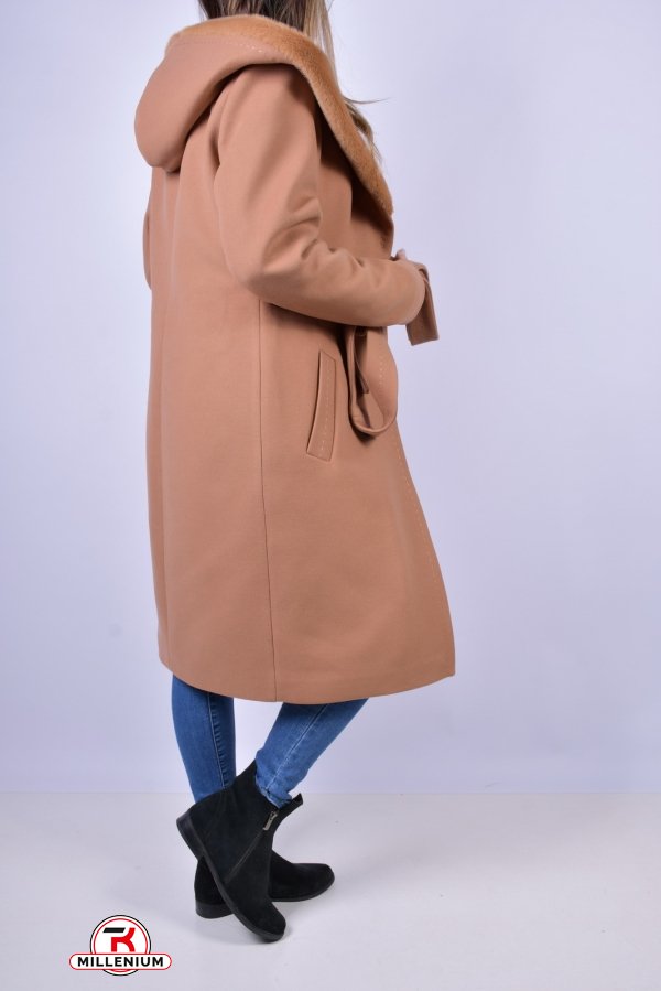 Пальто жіноче зимове (кол. капучино) кашемірове BOGIRA Розмір в наявності : 48 арт.МИЛАНА