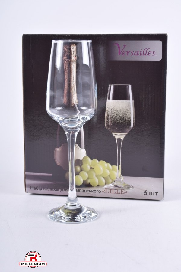 Набір келихів для шампанського 230 мл 6 шт VERSAILLES арт.VS-5230