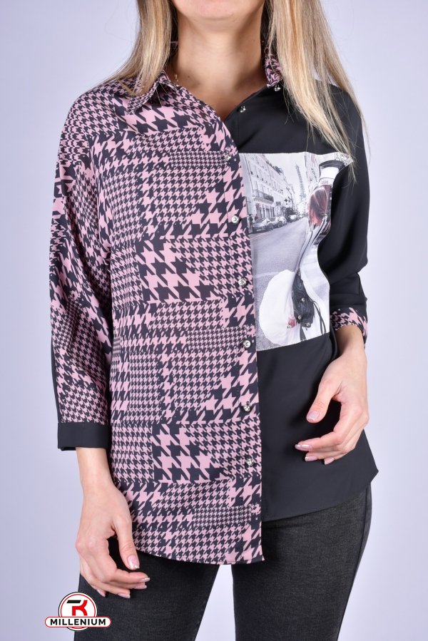 Блузка жіноча (кол. чорний/пудри) "ESAY" Розмір в наявності : 44 арт.9269E