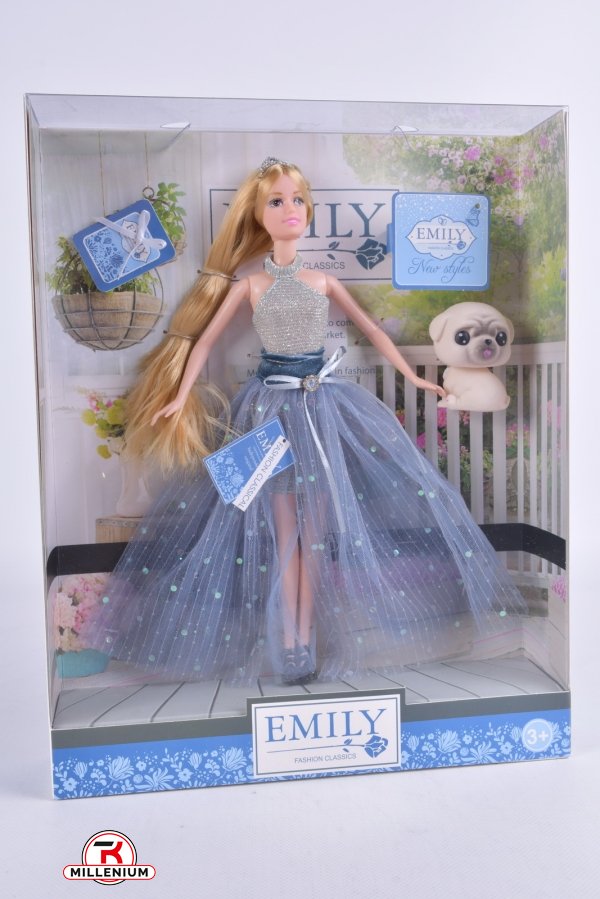 Кукла "EMILY" с аксессуарами шарнирная размер игрушки 29см арт.QJ102B