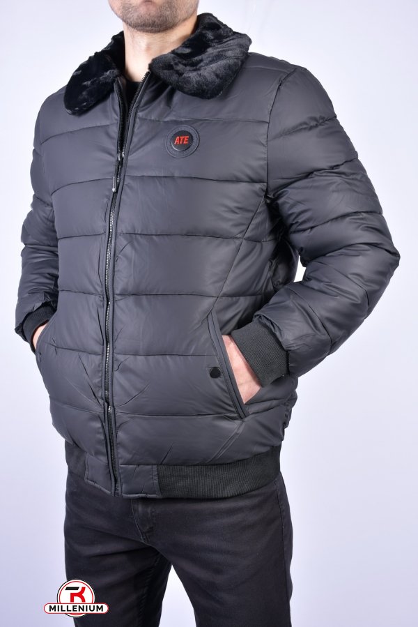 Куртка чоловіча (кол. чорний) зимова болоньева "ATE" Розмір в наявності : 48 арт.K-808