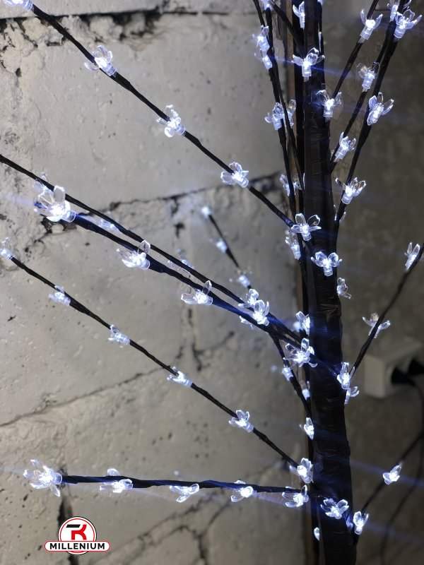 Светящееся новогоднее светодиодное декоративное дерево (белые огни) высота 1,45м арт.00-200
