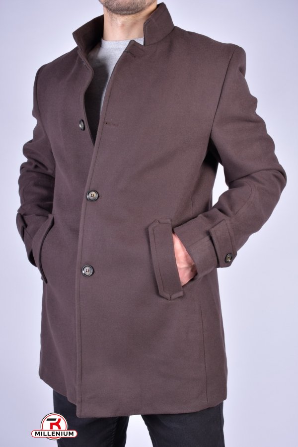 Пальто мужское (цв.шоколадный) кашемировое утепленное "Stilpoint" Размеры в наличии : 46, 48, 50 арт.4710