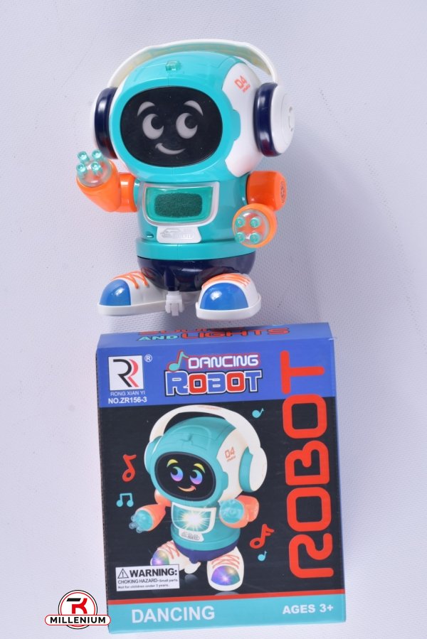 Робот на батарейках розмір іграшки 12/10/17см арт.ZR156-3