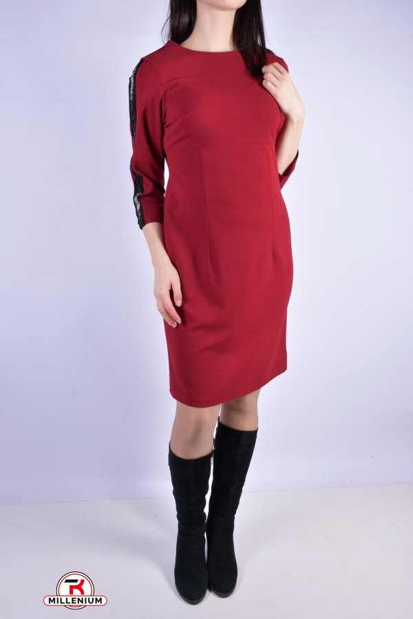 Сукня жіноча (кол. бордовий) Розмір в наявності : 46 арт.876