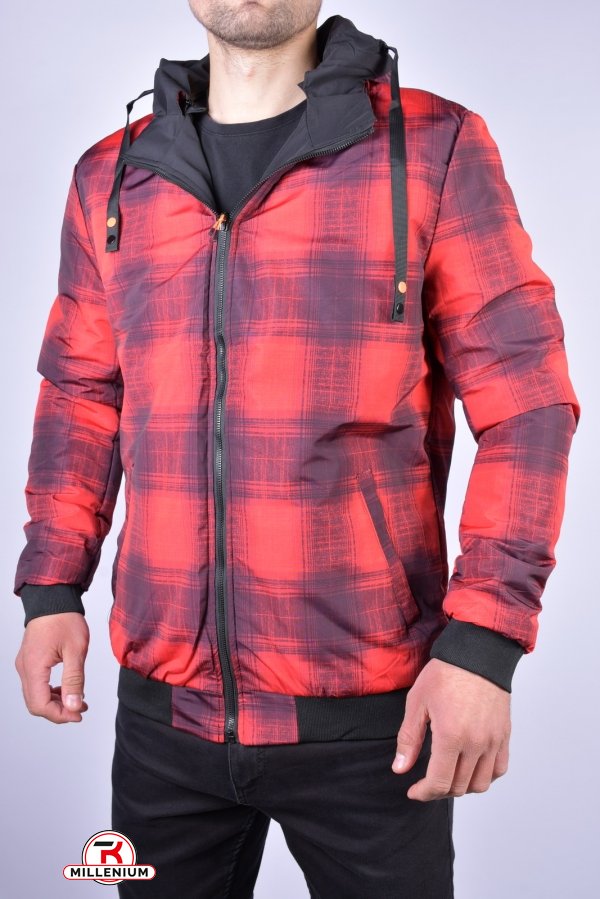 Куртка мужская демисезонная (двухсторонняя) (цв.черный) Размер в наличии : 44 арт.EM23015