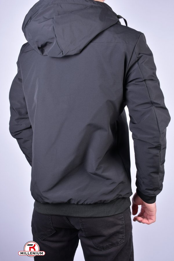 Куртка чоловіча демісезонна (двостороння) (кол. чорний) Розмір в наявності : 44 арт.EM23015