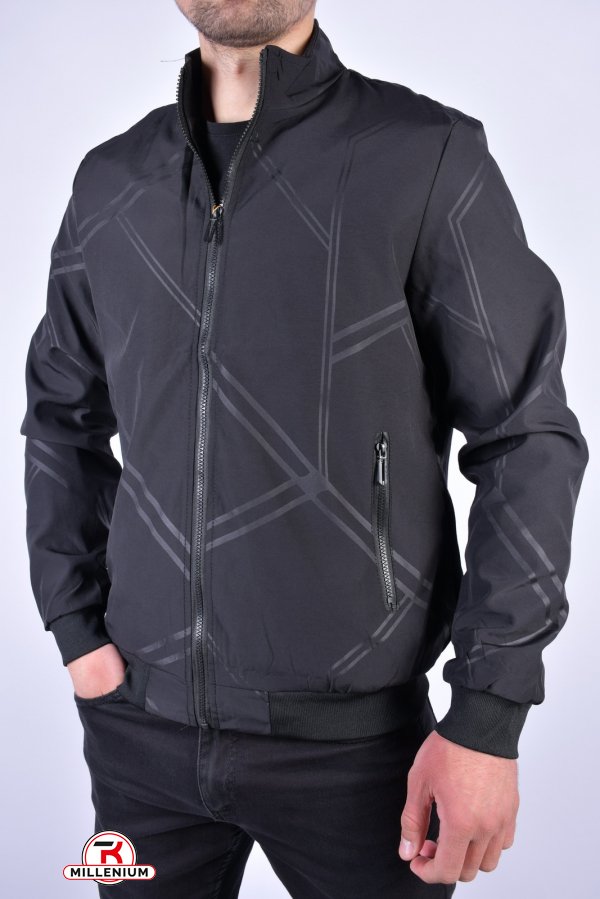 Куртка чоловіча з плащової тканини (кол. чорний) "DICNI" Розмір в наявності : 46 арт.H6-76-M