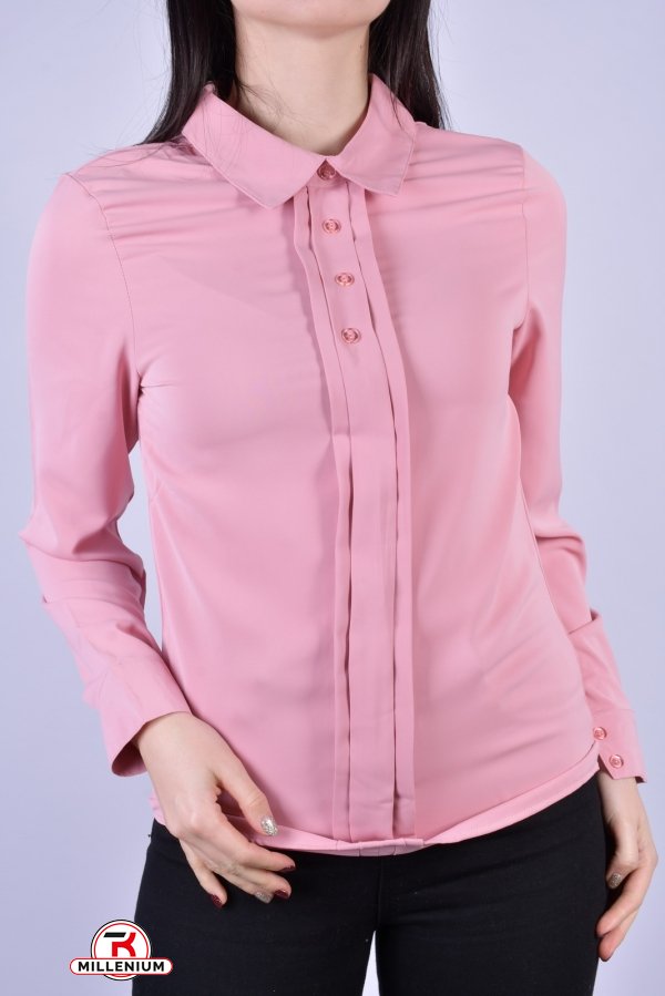 Блузка жіноча довгий рукав (кол. пудри) BASE Розмір в наявності : 44 арт.A1607