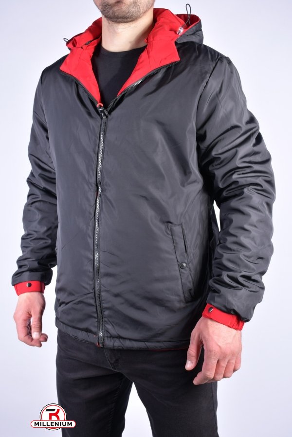 Куртка чоловіча демісезонна (двостороння) (кол. червоний) Розміри в наявності : 44, 46, 48 арт.EM23011