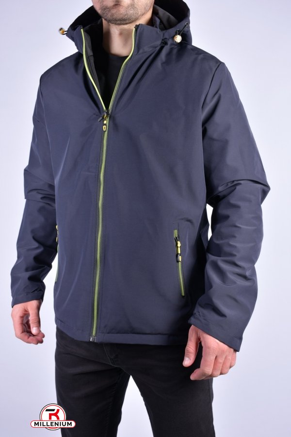 Куртка мужская демисезонная (двухсторонняя) (цв.т.синий) Размер в наличии : 44 арт.EM23035