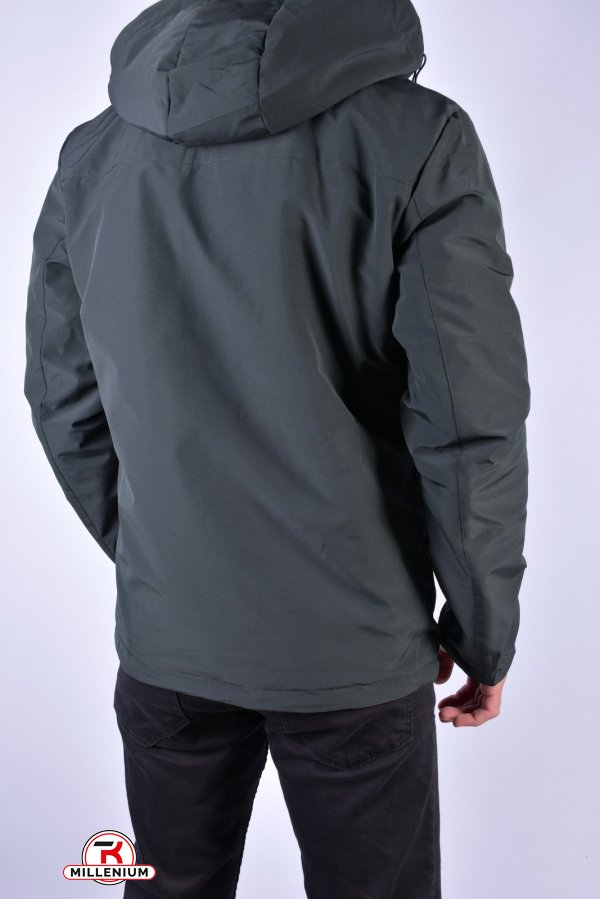 Куртка чоловіча демісезонна (двостороння) (кол. хакі) Розмір в наявності : 44 арт.EM23035