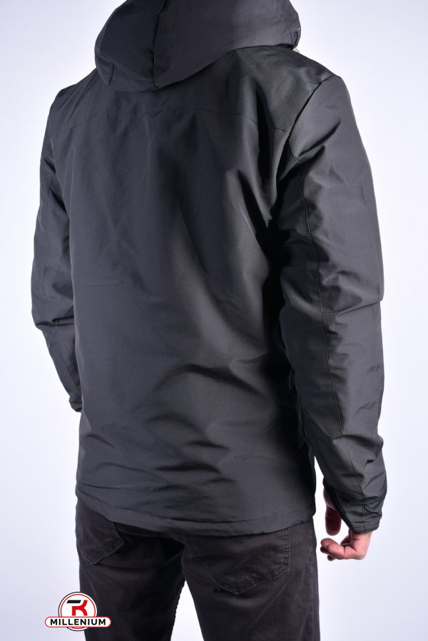 Куртка мужская демисезонная (двухсторонняя) (цв.чёрный) Размер в наличии : 44 арт.EM23035