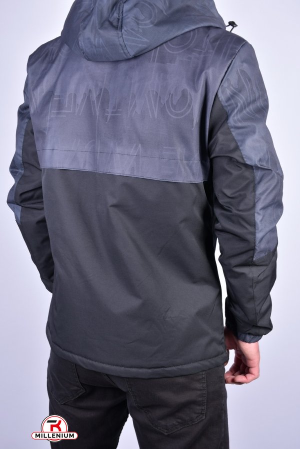 Куртка чоловіча з плащової тканини (кол. чорний) "ATE" Розміри в наявності : 44, 46 арт.8886