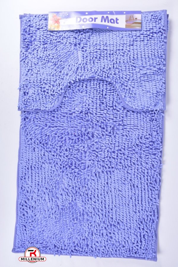 Килимок у ванну 2-ка (кол. бузковий) "Локшина" (мікрофібра) розмір 60/100 см. арт.MF5214