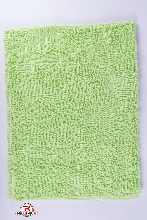 Коврик "Лапша" (цв. св. салатовый) на тканевой основе (микрофибра) размер 80/120 см. арт.MF5212