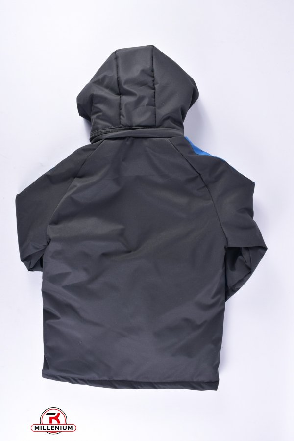 Куртка демисезонная для мальчика (цв.черный/синий)  Рост в наличии : 146 арт.42