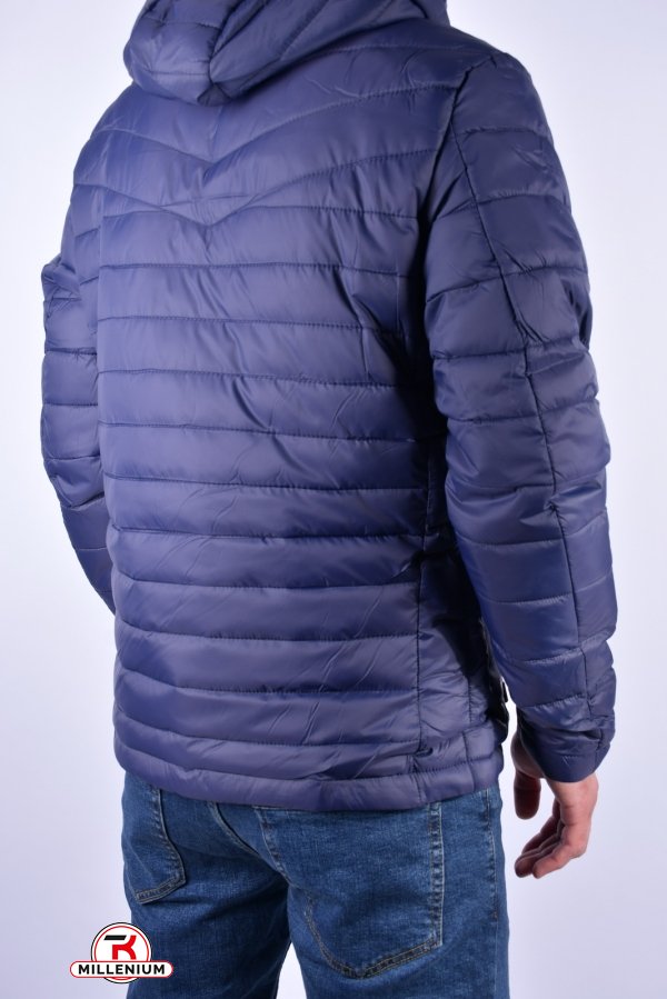 Куртка чоловіча (кол. синій) демісезонна болонева Розмір в наявності : 46 арт.2105