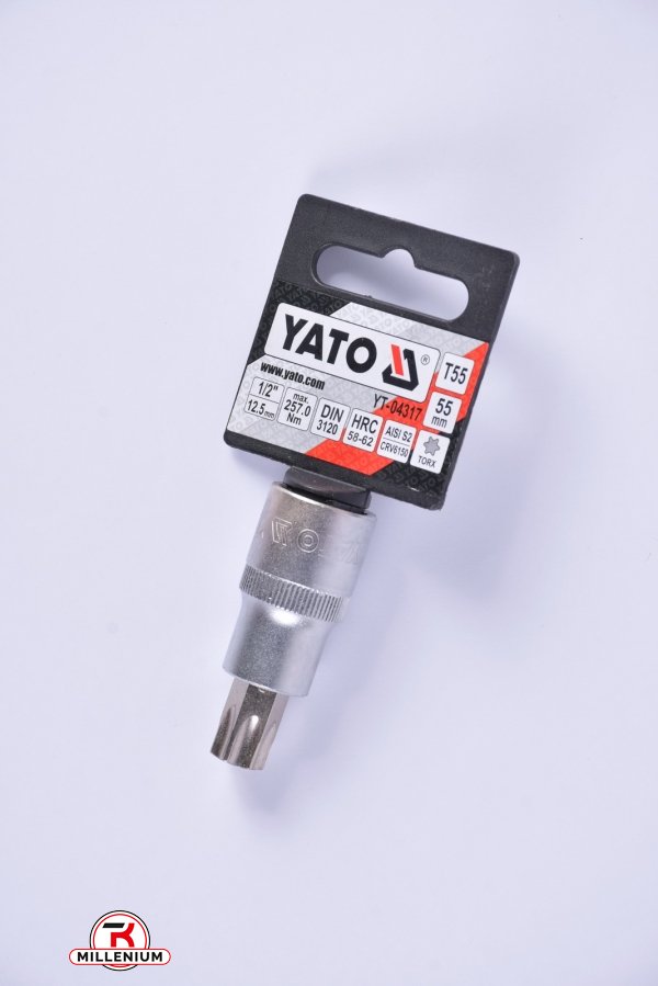 Головка торцева 1/2 YATO "TORX" T55 L=55 мм арт.YT-04317