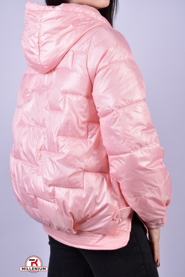 Куртка женская из плащёвки демисезонная (цв.розовый) Размер в наличии : 44 арт.806