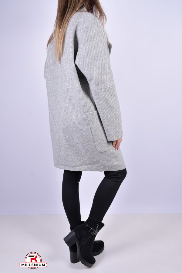Пальто женское кашемировое (цв.св/серый) Размер в наличии : 50 арт.2071