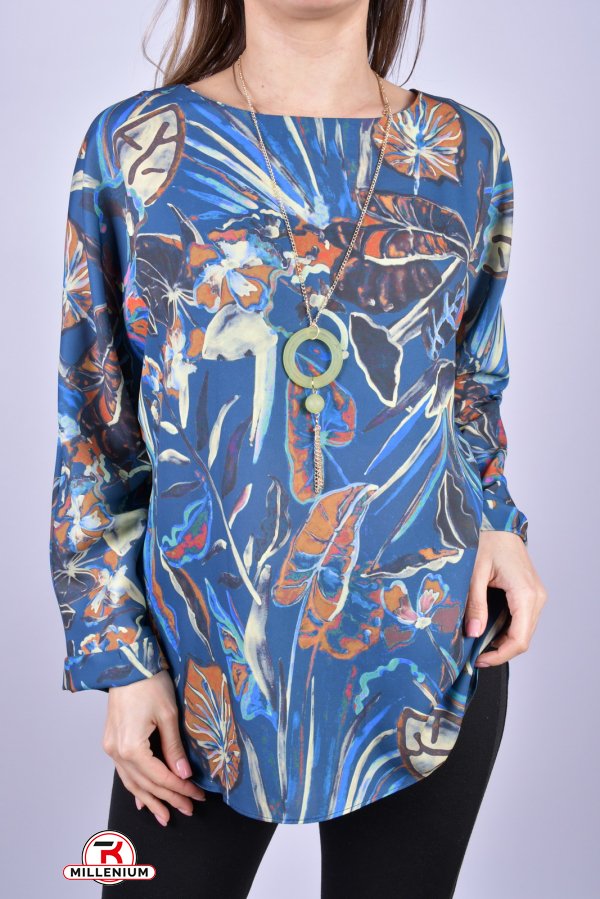 Блузка женская (цв.синий) "ESAY" Размеры в наличии : 48, 50, 52 арт.9319EB