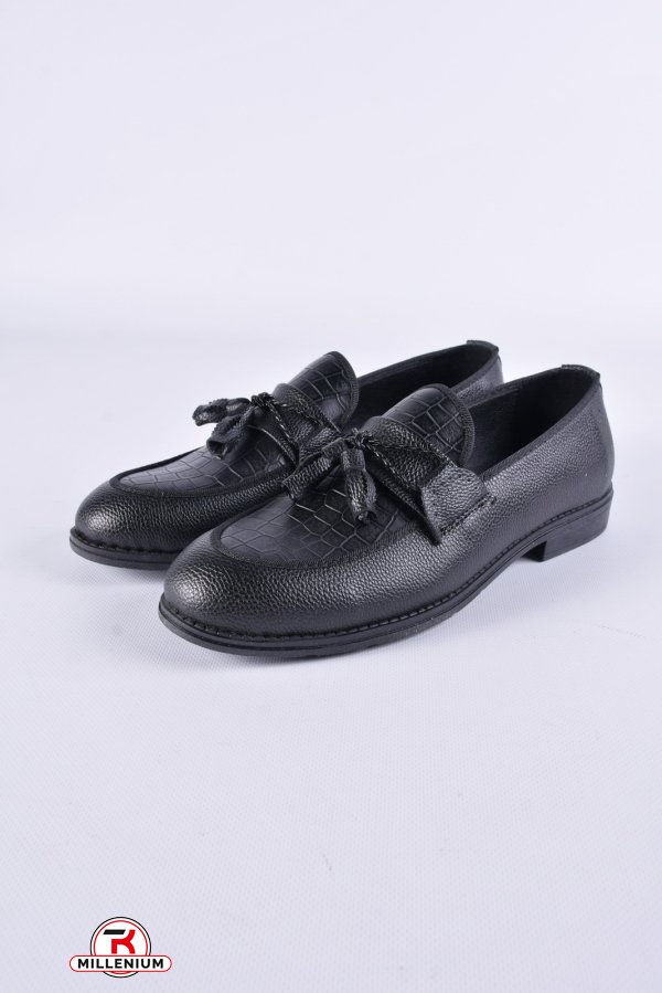 Туфли лоферы мужские (цв.черный) "CRAFT" Размеры в наличии : 40, 42 арт.2300