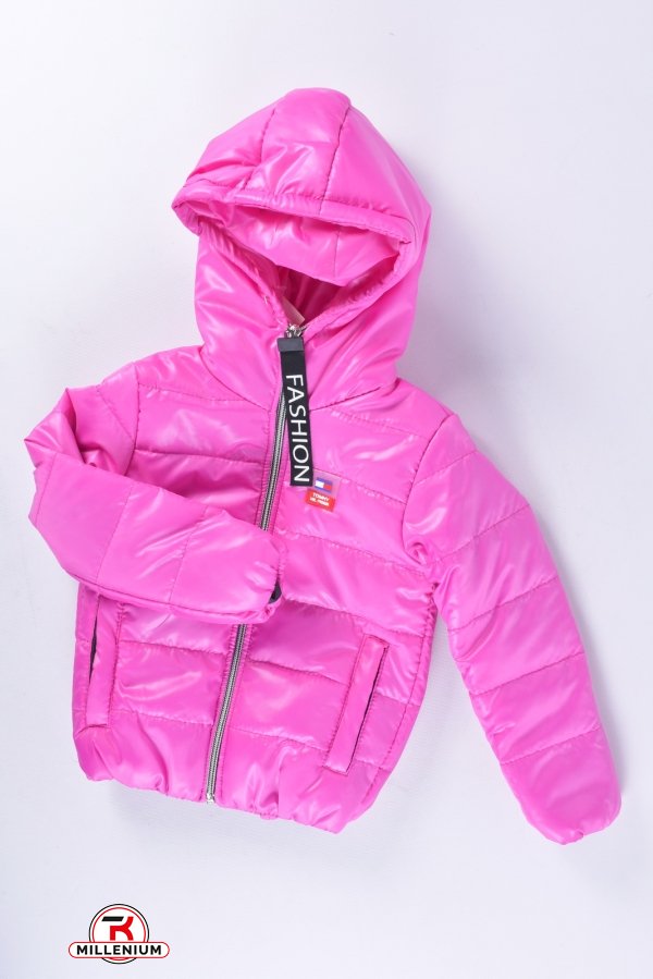Куртка для девочки (цв.розовый) демисезонная из плащёвки Рост в наличии : 92, 98 арт.