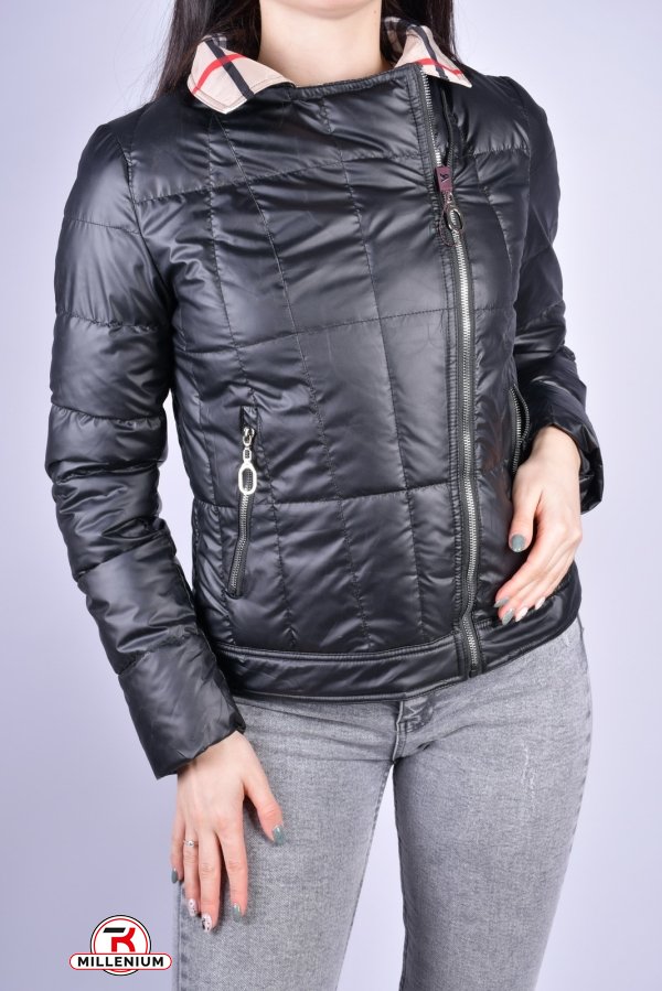 Куртка жіноча болонева (кол. чорний) демісезонна "Evinnos" Розмір в наявності : 44 арт.2235